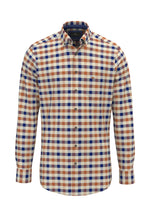 Load image into Gallery viewer, Orange Check Herringbone Shirt
