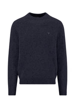 Load image into Gallery viewer, Navy Donegal Crew Neck Knitwear
