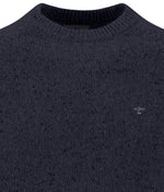 Load image into Gallery viewer, Navy Donegal Crew Neck Knitwear
