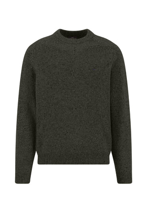 Green Donegal Crew Neck Knitwear