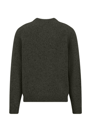 Green Donegal Crew Neck Knitwear