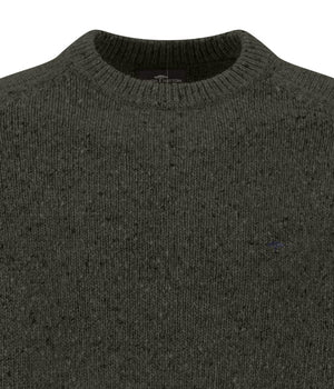 Green Donegal Crew Neck Knitwear