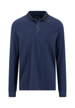 Load image into Gallery viewer, Blue Long Sleeve Polo Shirt
