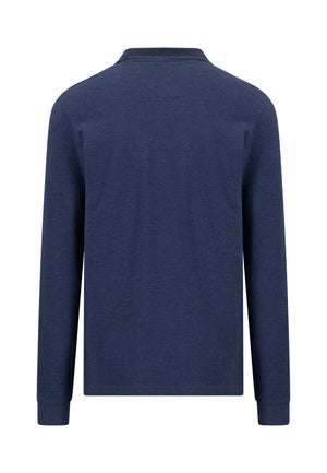 Blue Long Sleeve Polo Shirt