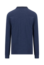 Load image into Gallery viewer, Blue Long Sleeve Polo Shirt
