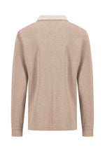 Load image into Gallery viewer, Taupe Long Sleeve Polo Shirt
