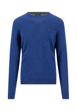 Load image into Gallery viewer, Cobalt Wool Cashmere Blend Crew Neck
