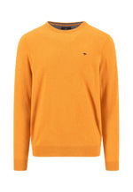 Load image into Gallery viewer, Orange Wool Cashmere Blend Crew Neck
