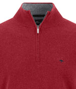 Load image into Gallery viewer, Brick Merino Cashmere Blend Half Zip
