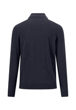 Load image into Gallery viewer, Navy Merino Cashmere Blend Half Zip

