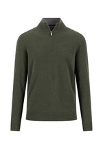 Load image into Gallery viewer, Green Merino Cashmere Blend Half Zip
