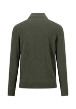 Load image into Gallery viewer, Green Merino Cashmere Blend Half Zip
