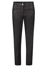 Load image into Gallery viewer, Betty Barclay Coated Trousers Black
