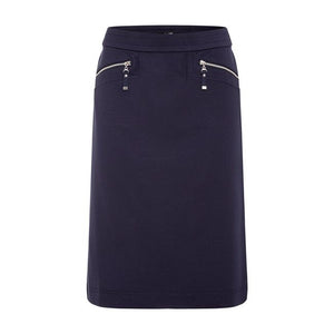Olsen Zip Pocket Skirt Blue
