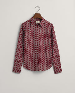Gant Geometric Shirt Red
