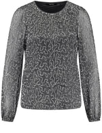 Load image into Gallery viewer, Taifun Sequin Detail Top Grey
