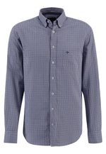 Load image into Gallery viewer, Fynch Hatton Supersoft Cotton Shirt Combi Check Navy
