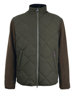 Barbour Olive Hybrid Fleece Jacket