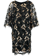 Load image into Gallery viewer, Taifun Sequin Party Dress Black
