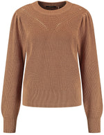 Load image into Gallery viewer, Taifun Textured Knit Brown

