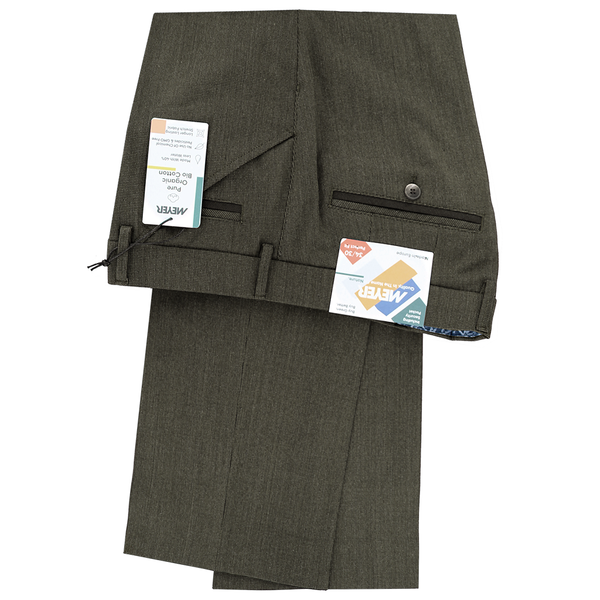 Meyer Chicago Micro-Structure Stretch Chino Trousers - Mint – Potters of  Buxton