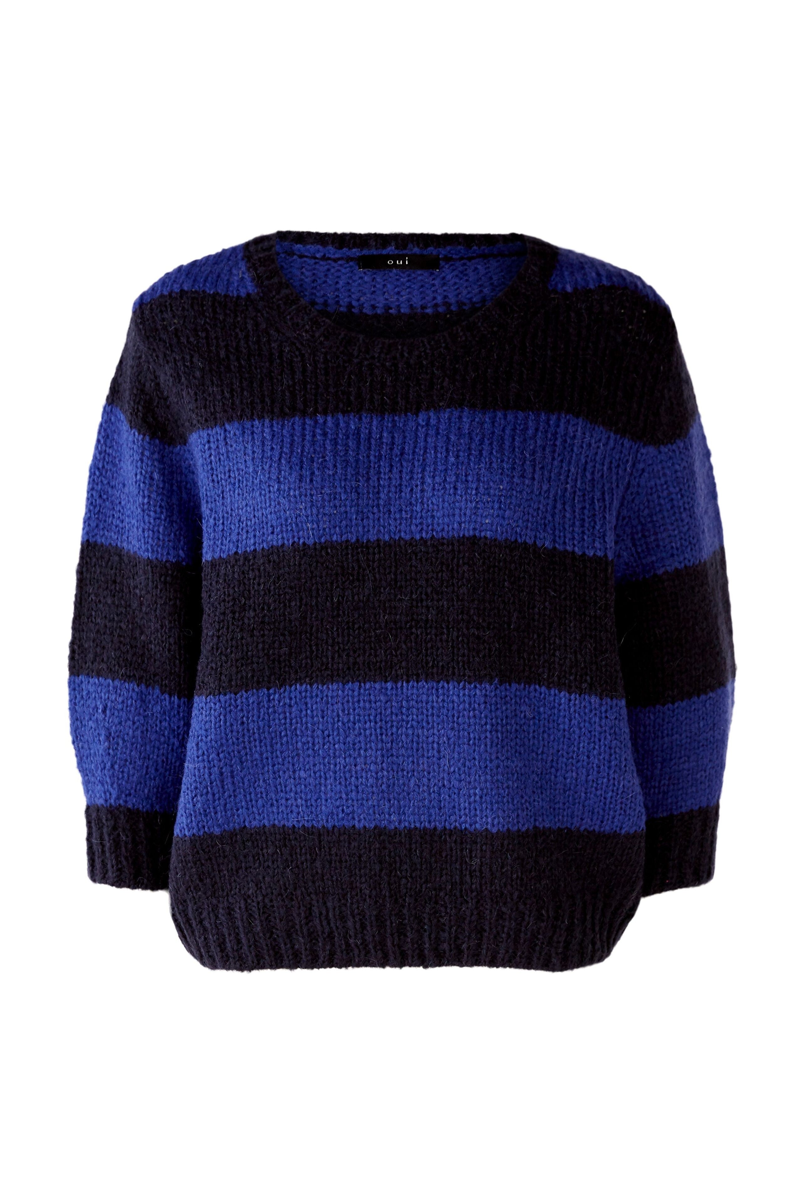 Oui Wool Blend Stripe Knit