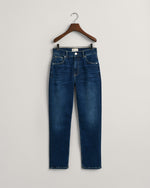 Load image into Gallery viewer, Gant Cropped Slim Jeans Navy
