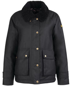 Barbour Aprila Waxed Jacket Black