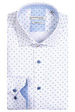 Load image into Gallery viewer, Giordano Modern Fit Shirt Minimal Diagonal Print White
