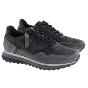 Gabor Suede Hollywell Tainers Grey