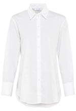 Load image into Gallery viewer, Just White Stretch Cotton Shirt White
