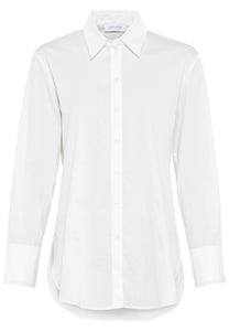 Just White Stretch Cotton Shirt White