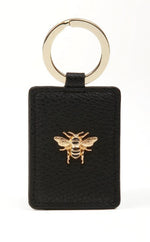 Load image into Gallery viewer, Alice Wheeler Bee Keyring Black
