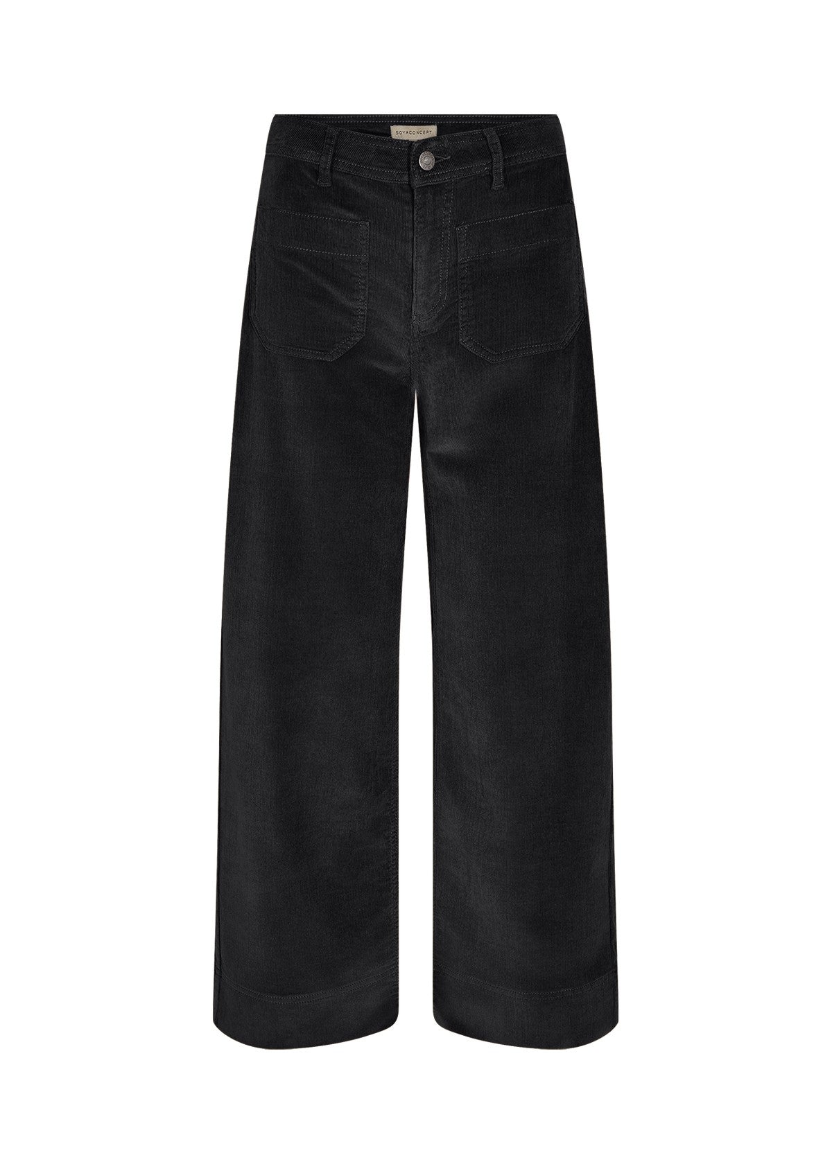 Soya Concept Corduroy Trousers Black