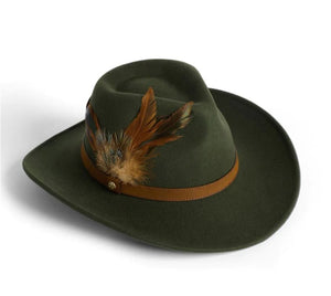 Failsworth Wool Fedora Hat Green