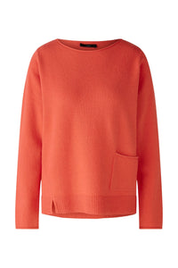 Oui Wool Blend Knit Coral