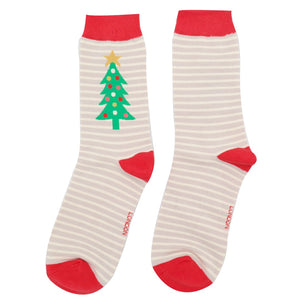 Miss Sparrow Christmas Tree Socks Multi