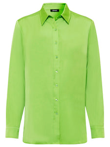 Olsen Satin Effect Blouse Green