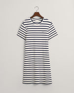 Load image into Gallery viewer, Gant Stripe T-Shirt Dress Blue
