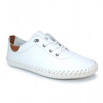 Load image into Gallery viewer, Lunar Leather St Ives Plimsoll -WHITE
