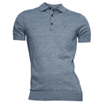 Load image into Gallery viewer, Barbour Buston Short Sleeve Knitted Polo Shirt Blue
