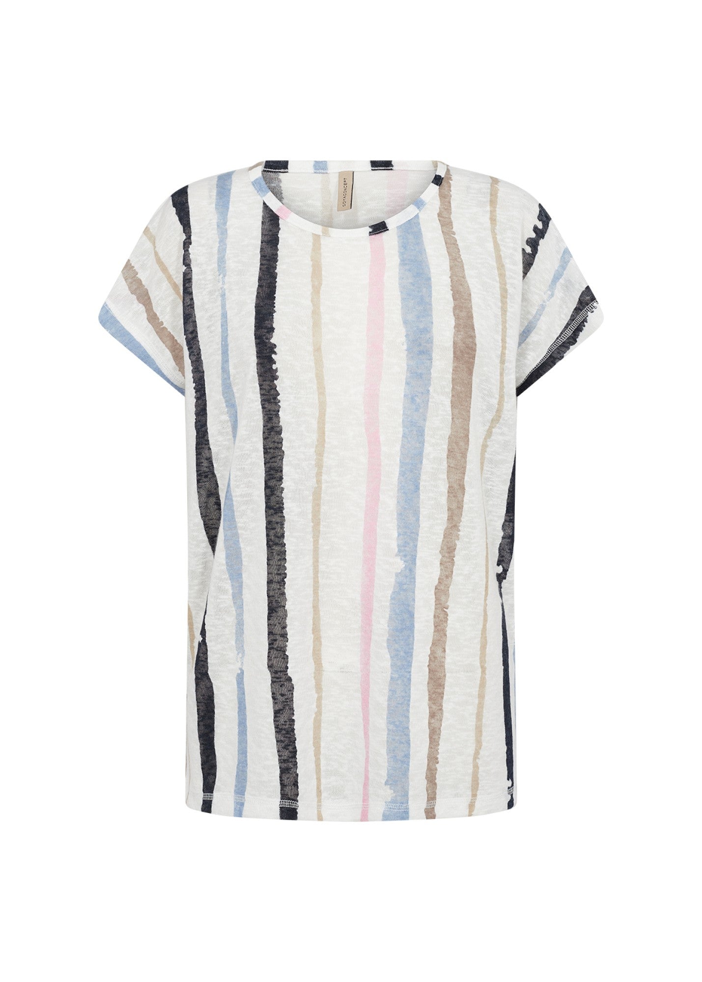 Soya Concept Stripe T-Shirt Blue