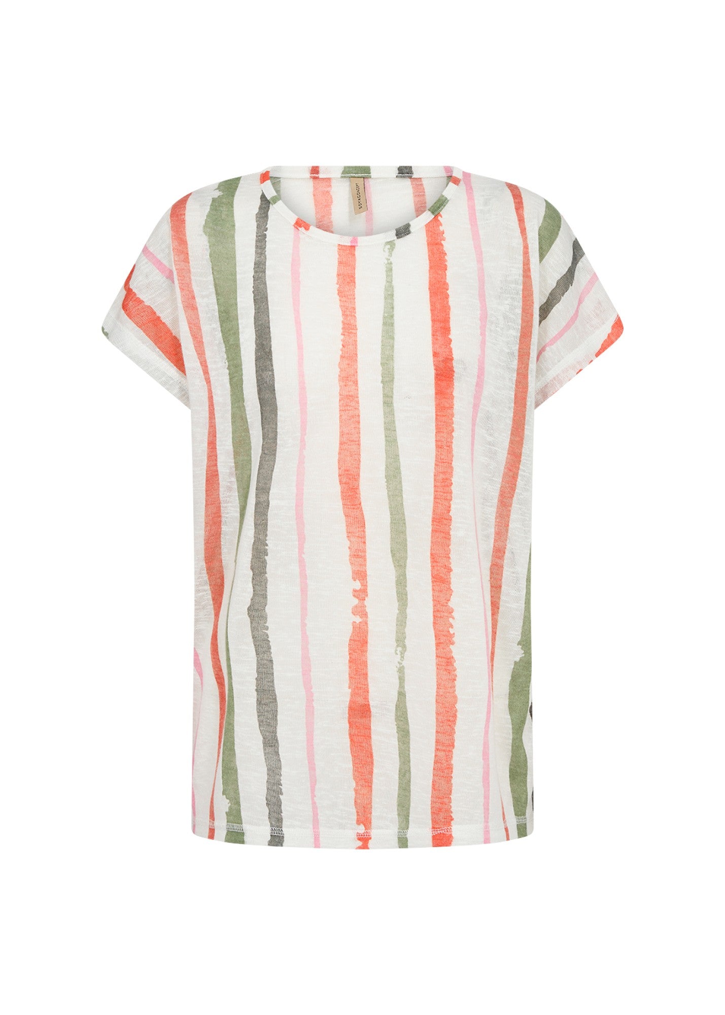 Soya Concept Stripe T-Shirt Orange