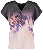 Load image into Gallery viewer, Taifun Satin Patterned Blouse Multi
