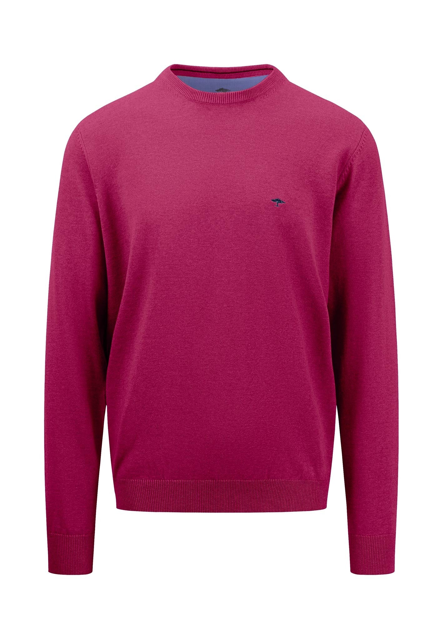 Fynch Hatton Classic Crew Neck Sweater Pink