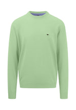 Load image into Gallery viewer, Fynch Hatton Classic Crew Neck Sweater Soft Green
