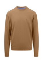 Load image into Gallery viewer, Fynch Hatton Classic Crew Neck Sweater Tan
