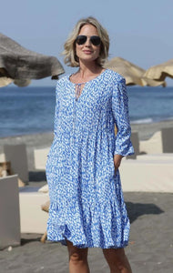 Pomodoro Santorini Swing Dress Blue