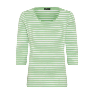 Olsen Stripe Top Green