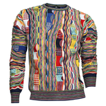 Load image into Gallery viewer, Montechiaro 3D Crew Neck Sweater Multi
